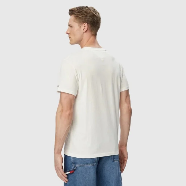 Camiseta Tommy Hilfiger Marfil Hombre