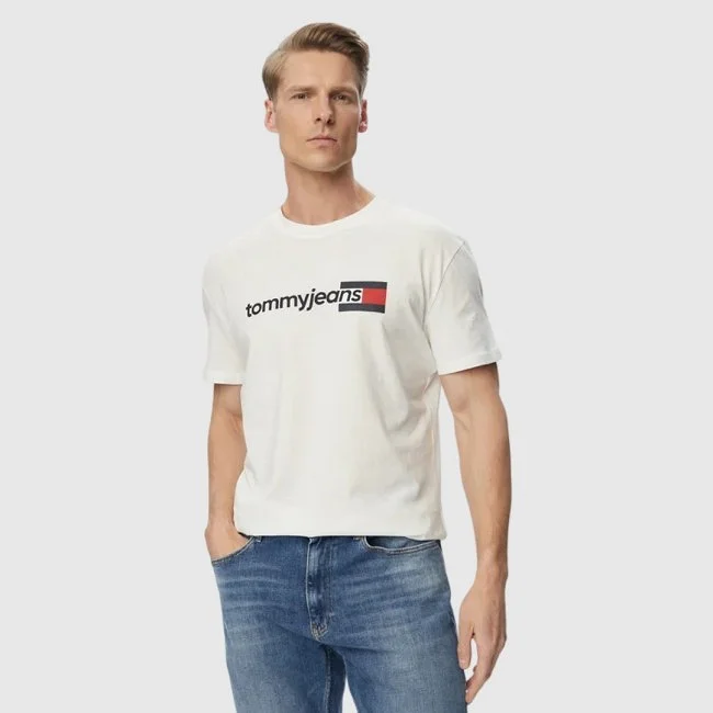 Camiseta Tommy Hilfiger Marfil Hombre