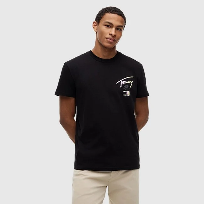 Camiseta Tommy Hilfiger Negra Hombre