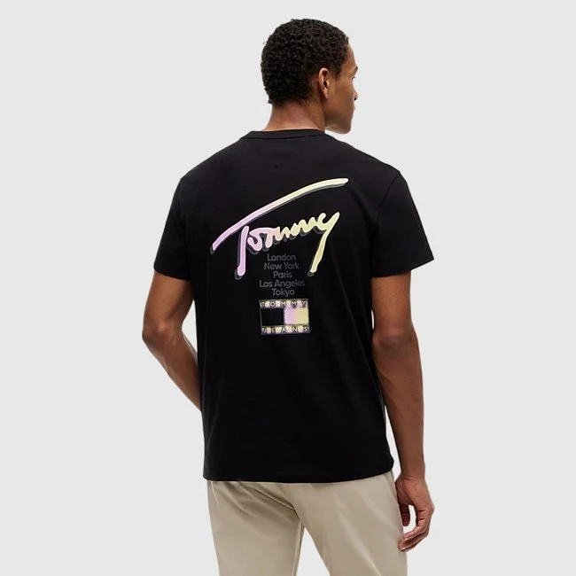 Camiseta Tommy Hilfiger Negra Hombre