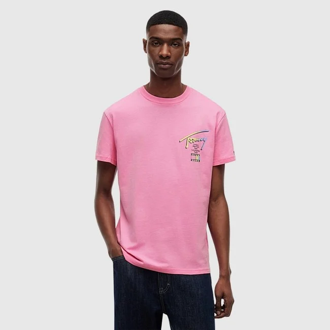 Camiseta Tommy Hilfiger Rosa Hombre
