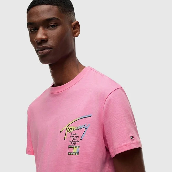 Camiseta Tommy Hilfiger Rosa Hombre