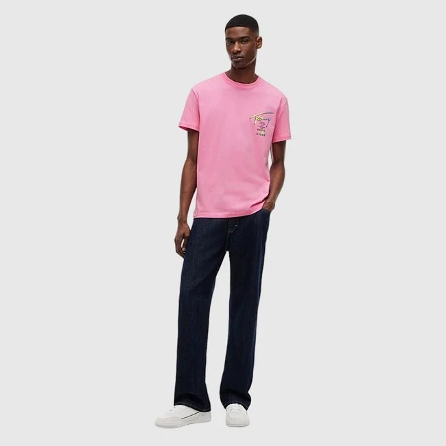 Camiseta Tommy Hilfiger Rosa Hombre