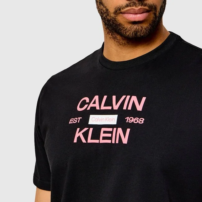 Camiseta Calvin Klein Negra Hombre