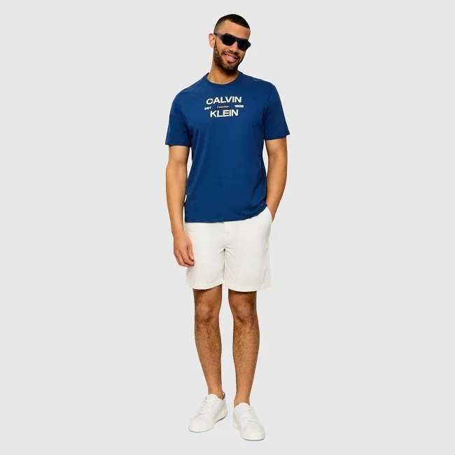 Camiseta Calvin Klein Azul Hombre