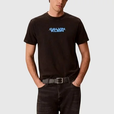 Camiseta Calvin Klein Negra...