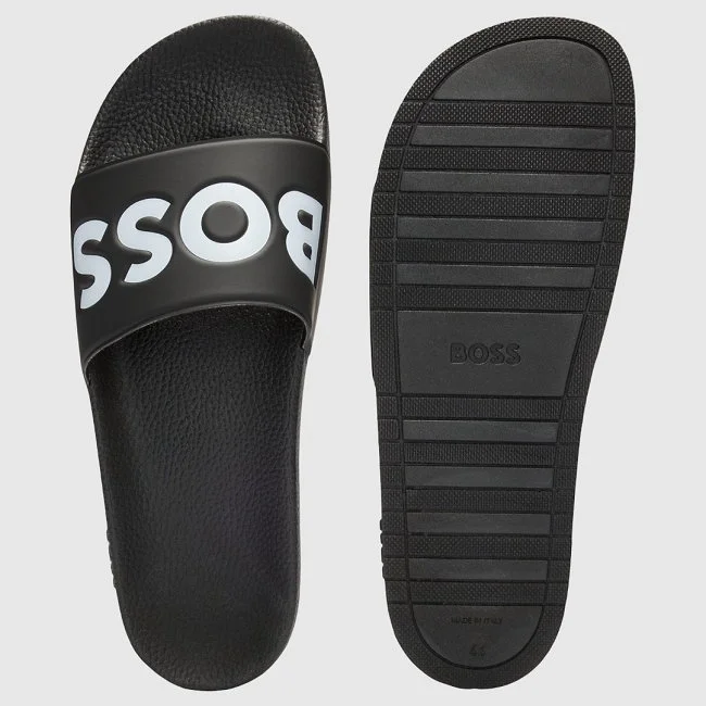 Chanclas Boss Negras Hombre