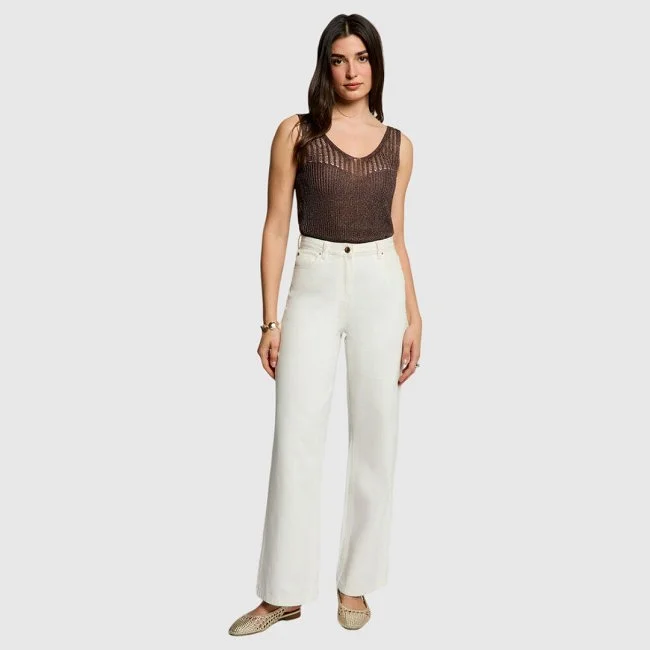 Camiseta Morgan Marrón Mujer