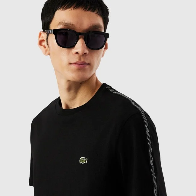 Camiseta Lacoste Negra Hombre