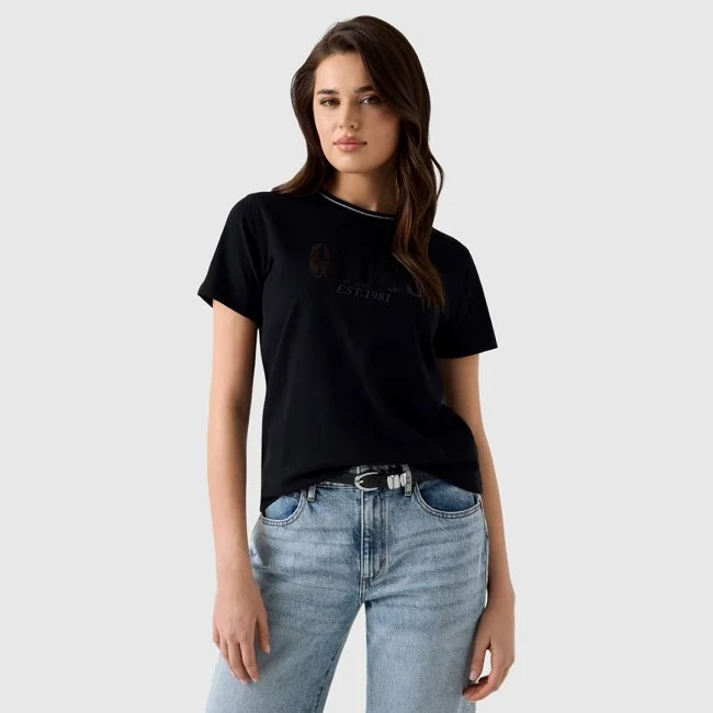 Camiseta Guess Negra Mujer