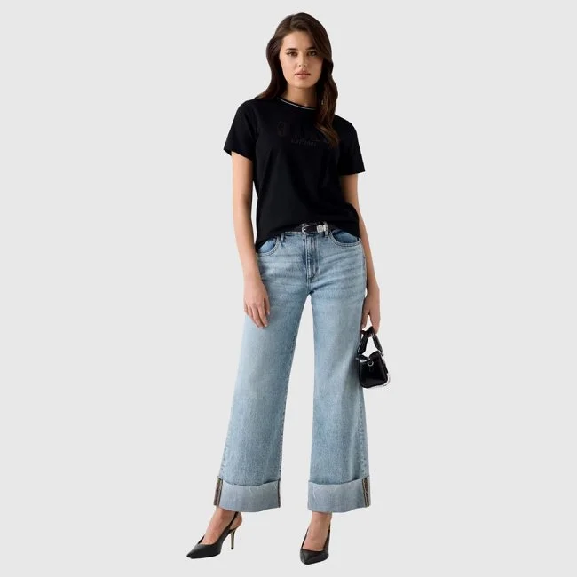 Camiseta Guess Negra Mujer