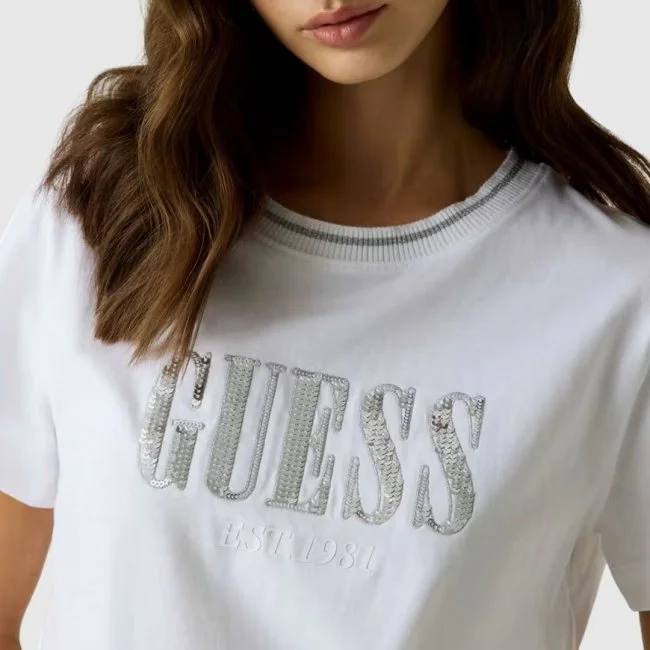 Camiseta Guess Blanca Mujer