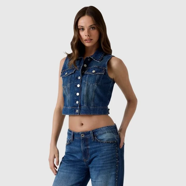 Chaleco Vaquero Guess Mujer