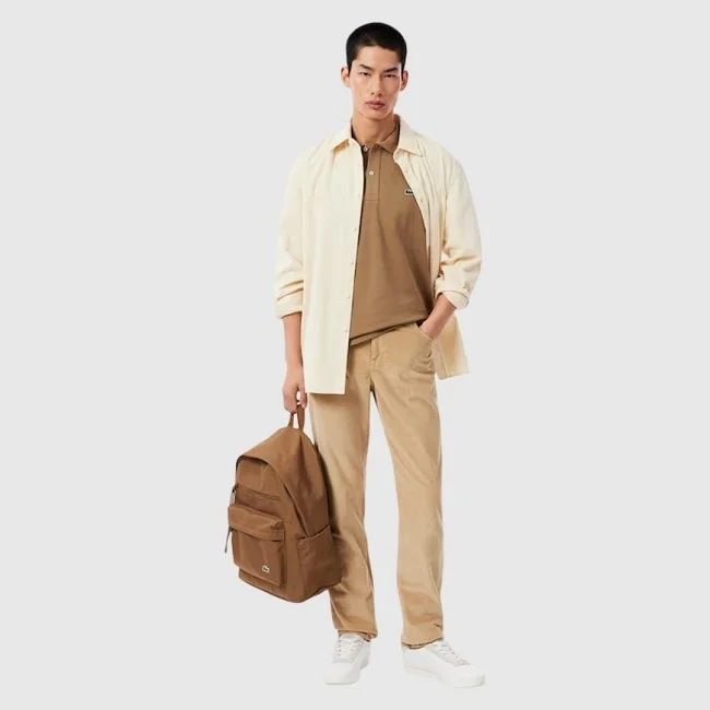 Polo Lacoste Marrón Hombre