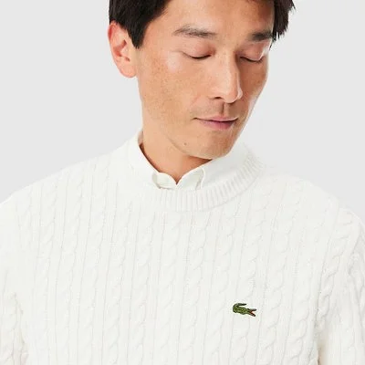 Jersey Lacoste Blanco Hombre 2