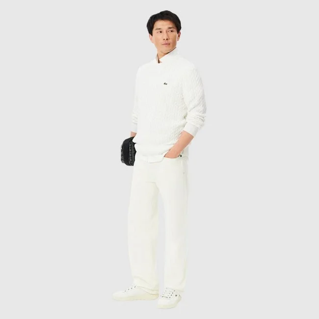 Jersey Lacoste Blanco Hombre
