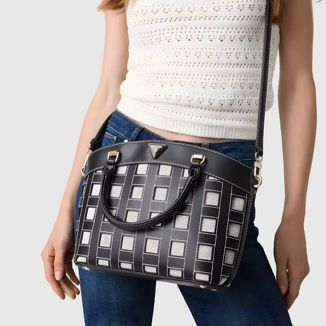 Bolso Guess Negro y Blanco Mujer