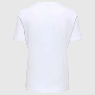 Camiseta ONLY Blanca Mujer 2