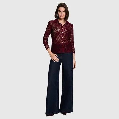 Camisa Morgan Burdeos Mujer 2