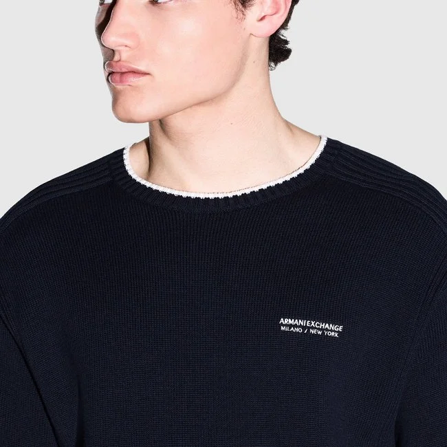 Sudadera Armani Exchange Azul Hombre