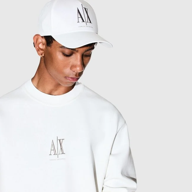 Gorra Armani Exchange Blanca Hombre