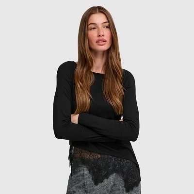 Camiseta ONLY Negra Mujer 2