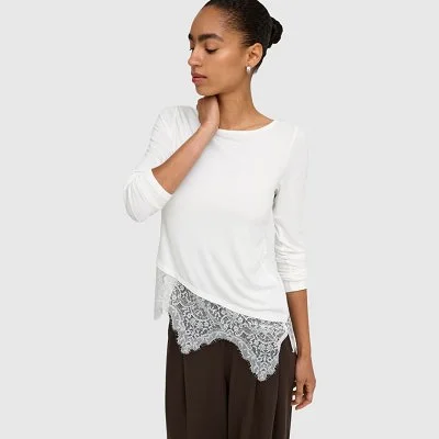 Camiseta ONLY Blanca Mujer