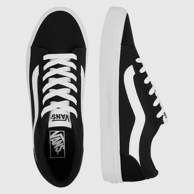Zapatillas VANS Negras y Blancas Hombre