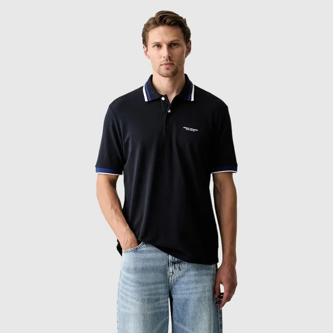 Polo Armani Exchange Azul Marino Hombre