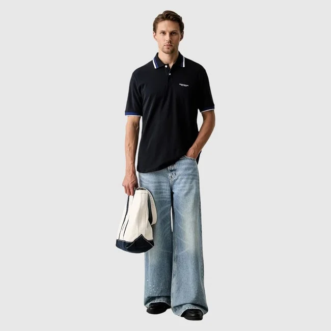 Polo Armani Exchange Azul Marino Hombre