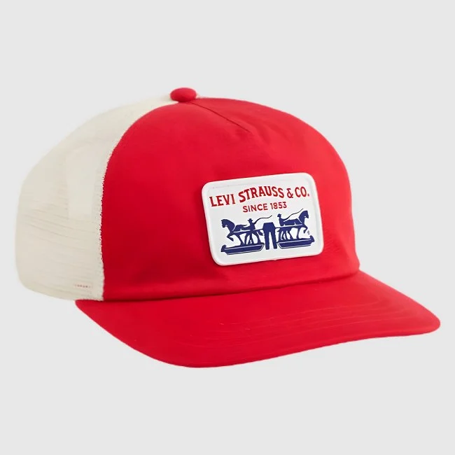 Gorra Levi's Roja y Beige Hombre
