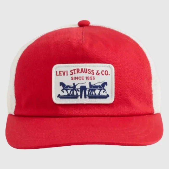 Gorra Levi's Roja y Beige Hombre