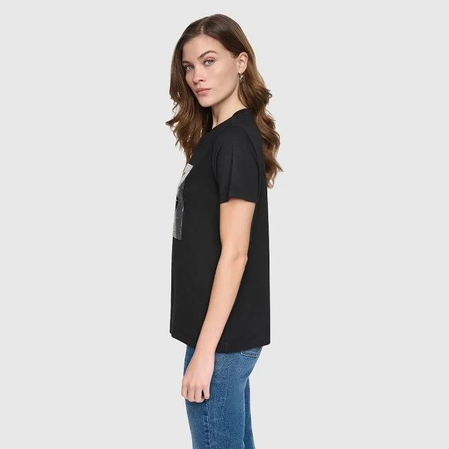 Camiseta DKNY Negra Mujer