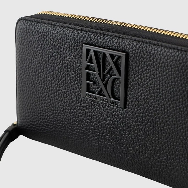 Cartera Armani Exchange Negra Mujer