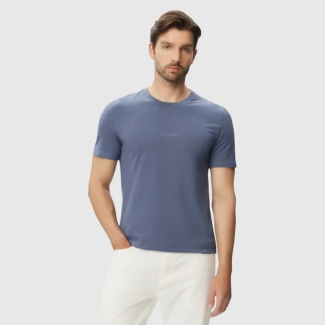 Camiseta Guess Azul Hombre