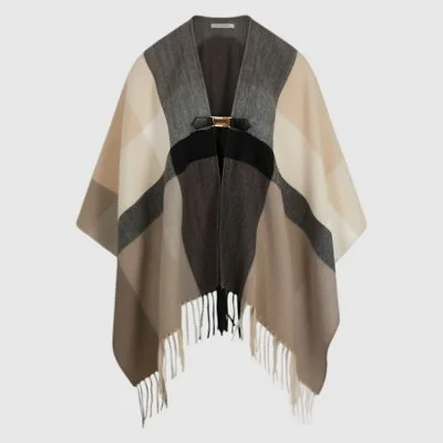 Poncho Morgan Multicolor Mujer