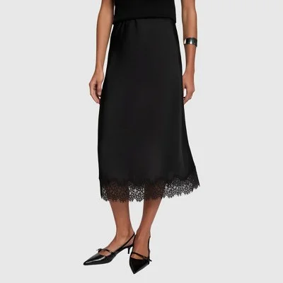 Falda Morgan Negra Mujer