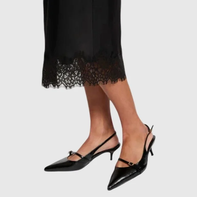 Falda Morgan Negra Mujer
