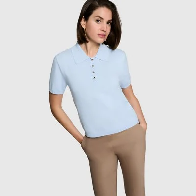 Camiseta Morgan Azul Mujer