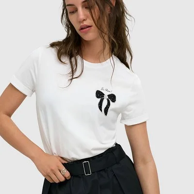 Camiseta ONLY Blanca Mujer