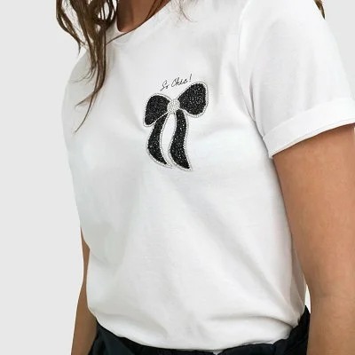 Camiseta ONLY Blanca Mujer 2