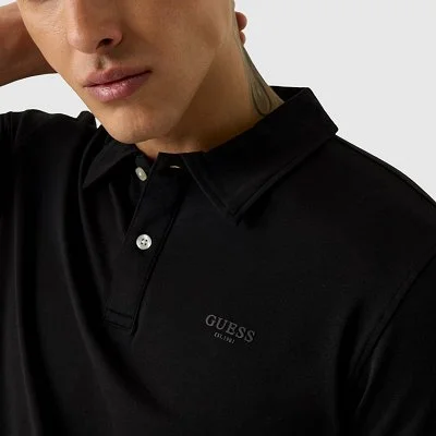Polo Guess Negro Hombre 2