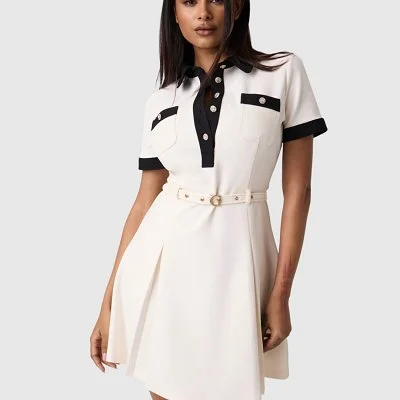 Vestido Guess Blanco Mujer 2