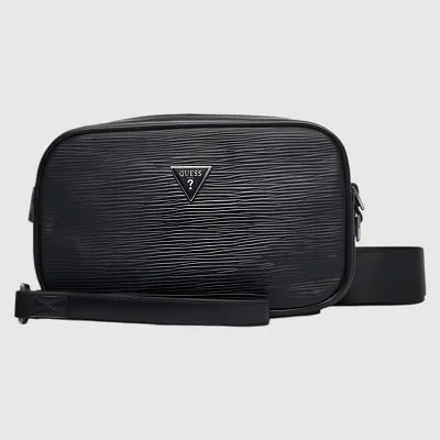 Bandolera Guess Negra Hombre