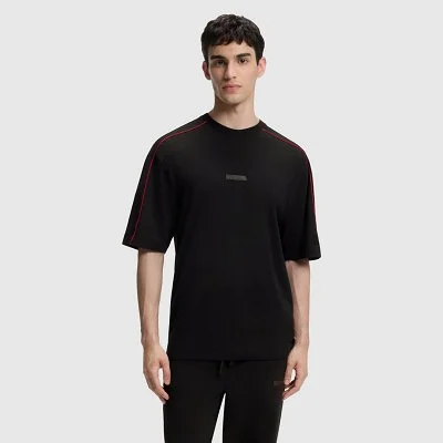Camiseta Hugo Negra Hombre
