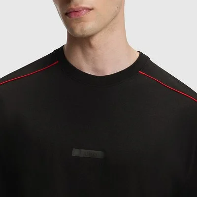 Camiseta Hugo Negra Hombre 2