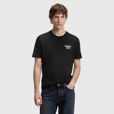 Camiseta Hugo Negra Hombre