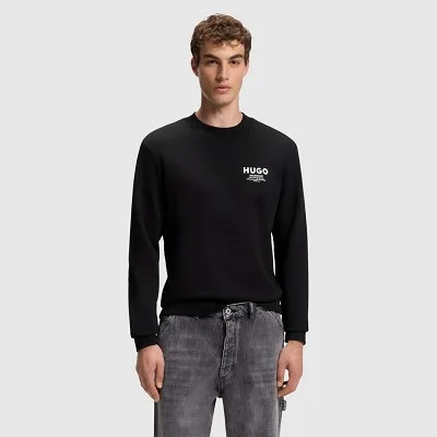 Sudadera Hugo Negra Hombre