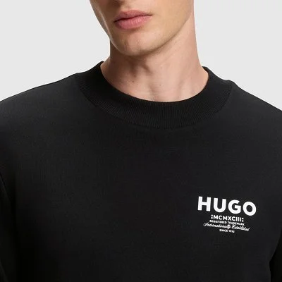 Sudadera Hugo Negra Hombre 2