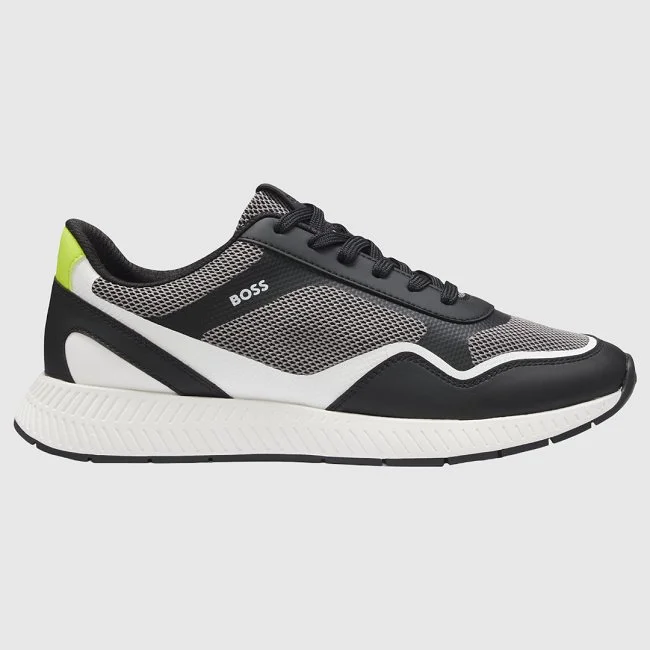 Zapatillas Boss Negras y Blancas Hombre